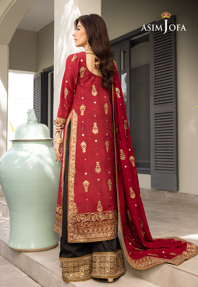 ASIM JOFA EMBROIDERED CHIFFON - 3 PC UNSTITCHED