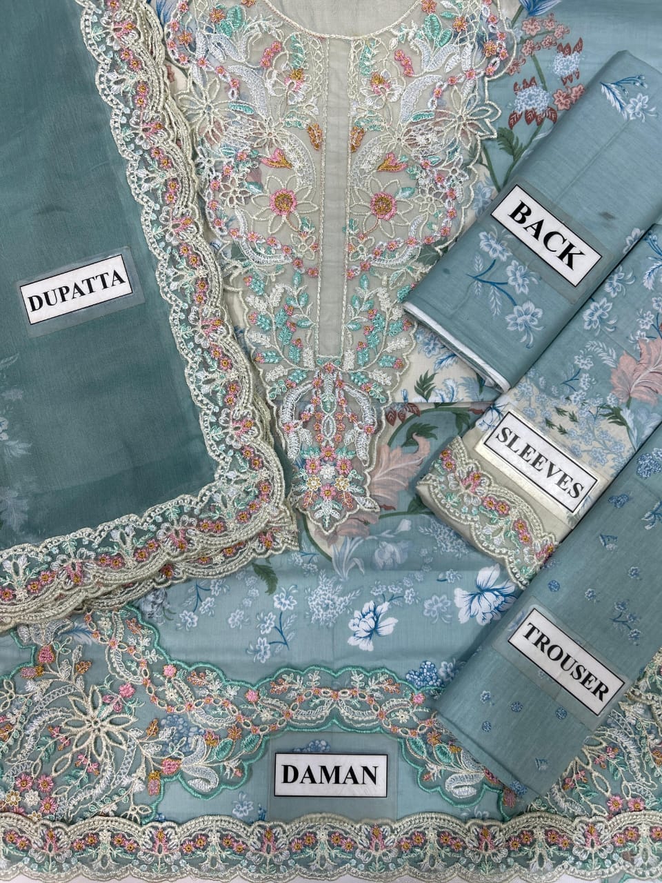 AFROZEH PRINTED EMBROIDERED LAWN - 3 PC UNSTITCHED