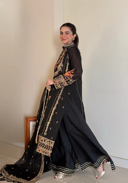 3 PC KHADDI NET (MISHI) - STITCHED