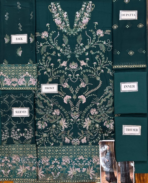 LAVISH LUXURY EMBROIDERED CHIFFON - 3 PC UNSTITCHED