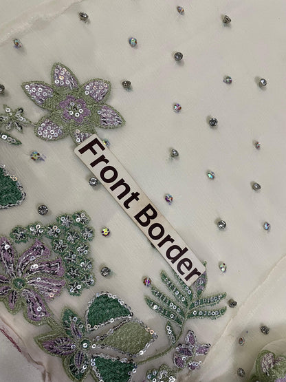 IZNIK EMBROIDERED CHIFFON - 3 PC UNSTITCHED