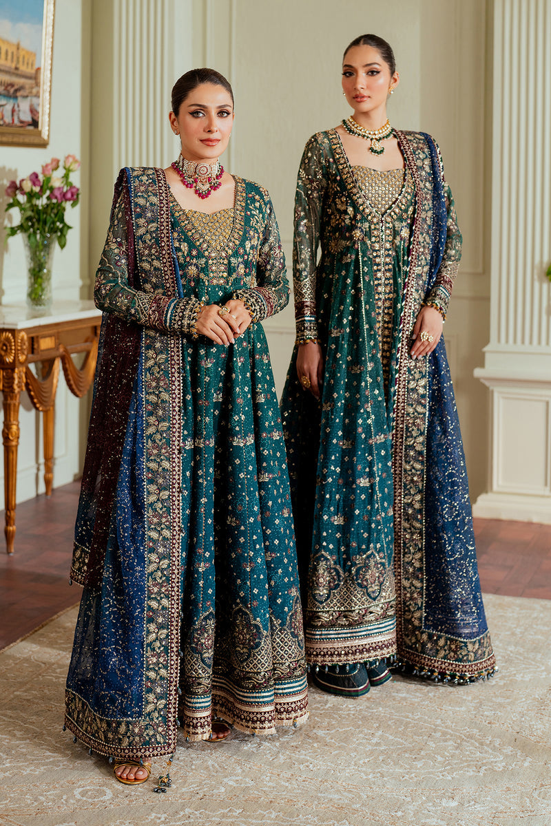 BAROQUE LUXURY EMBROIDERED CHIFFON FROK - 3 PC UNSTITCHED