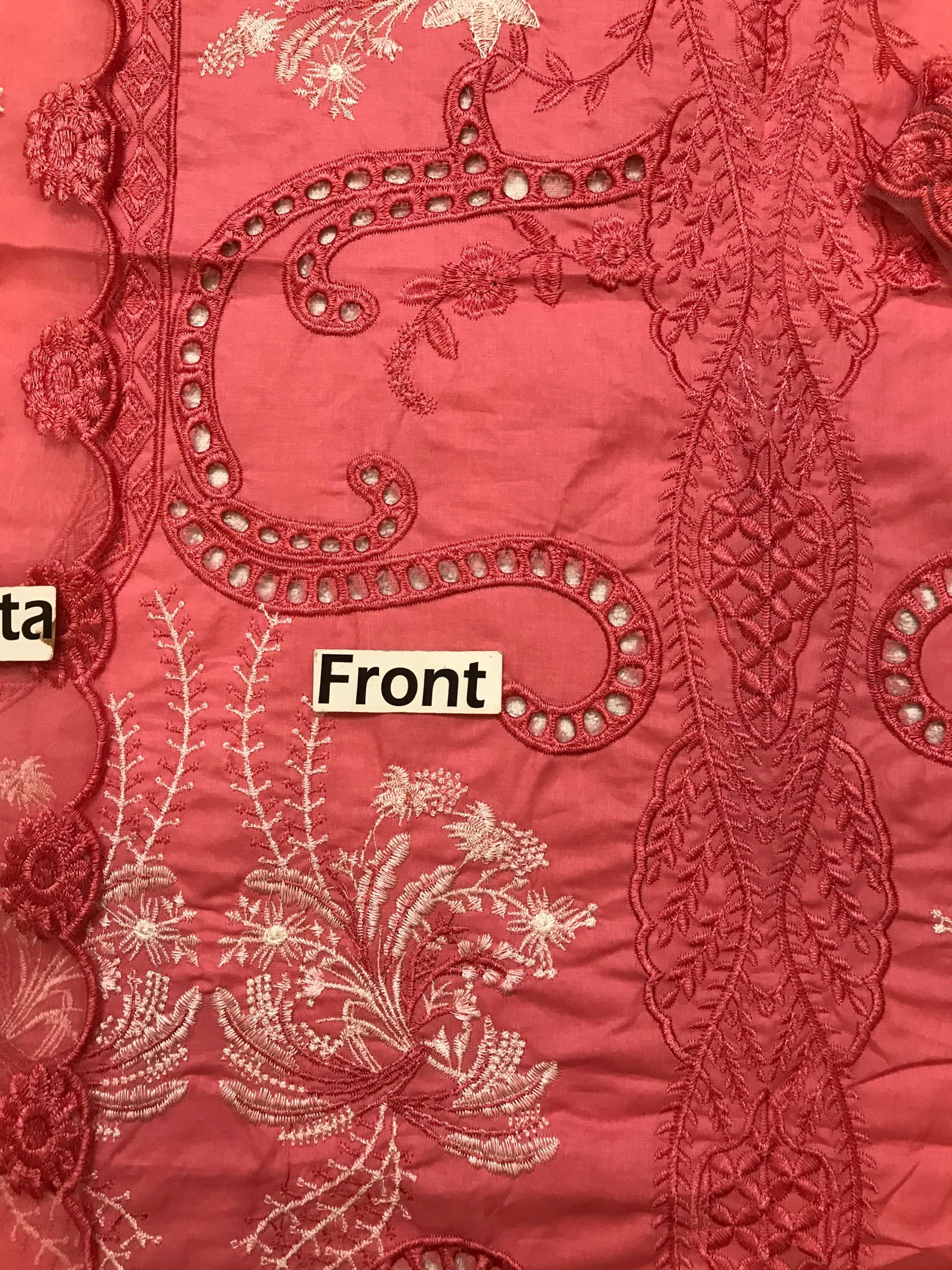SAIRA SHAKIRA CHIKANKARI EMBROIDERED LAWN - 3 PC UNSTITCHED