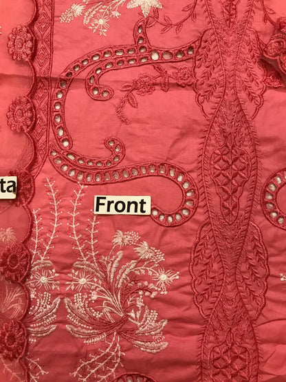 SAIRA SHAKIRA CHIKANKARI EMBROIDERED LAWN - 3 PC UNSTITCHED
