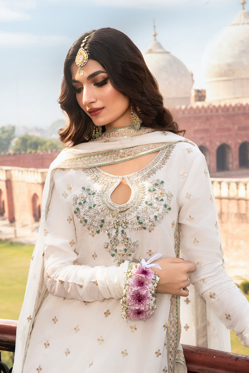 SOO KAMAL LUXURY RAW SILK EMBROIDERED - 3 PC UNSTITCHED