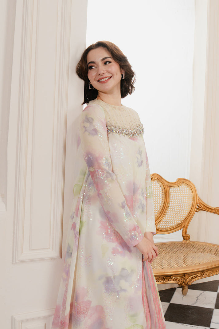 LULUSAR FORMALS EMBROIDERED DIGITAL PRINTED SILK - 3 PC UNSTITCHED