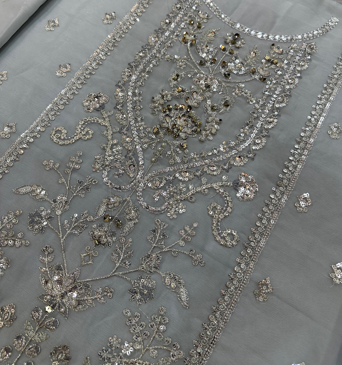 IMROZIA LUXURY EMBROIDERED CHIFFON - 3 PC UNSTITCHED