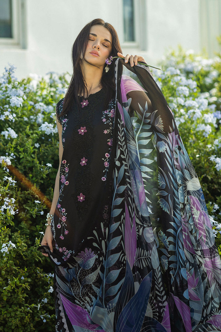 MUSHQ LUXURY EMBROIDERED CHIKANKARI LAWN - 3 PC UNSTITCHED