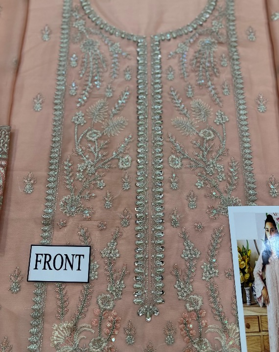 GULAAL EMBROIDERED CHIFFON - 3 PC UNSTITCHED