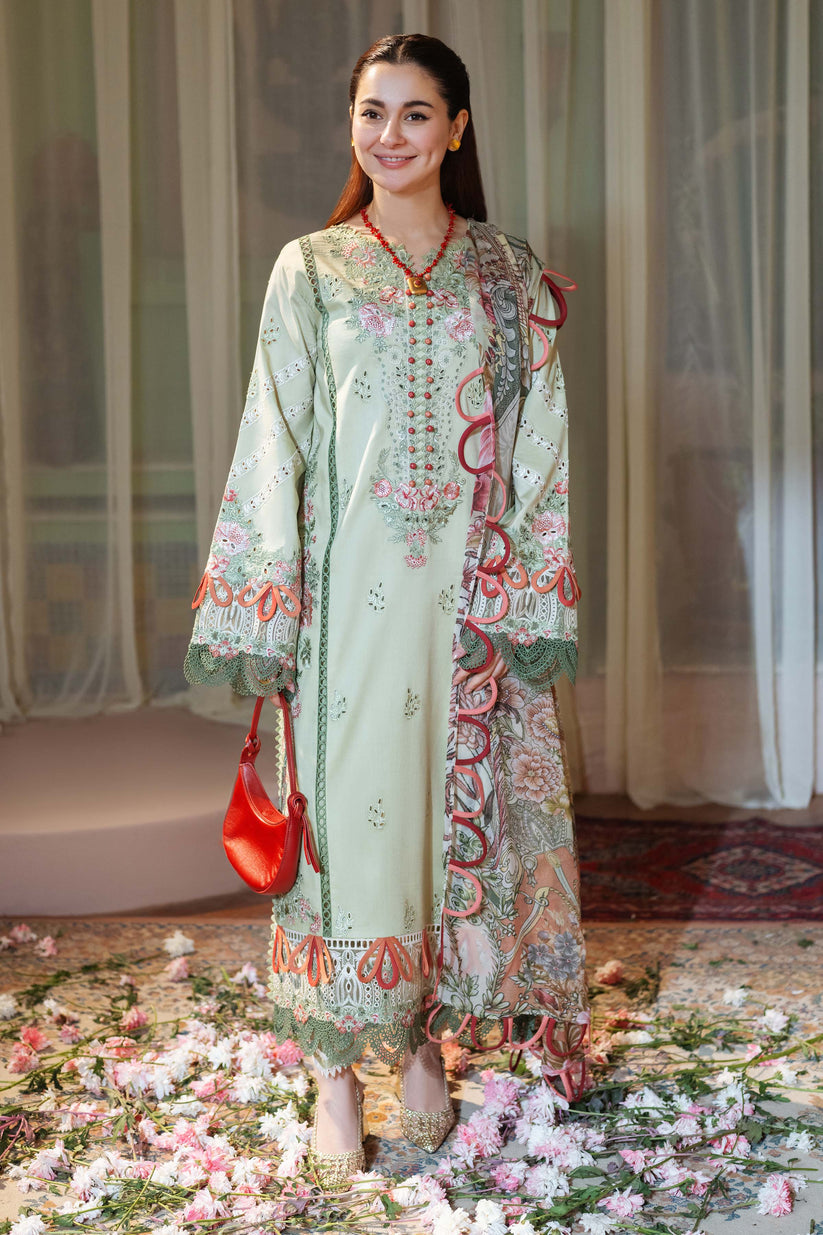 JADE CHIKANKARI EMBROIDERED LAWN - 3 PC UNSTITCHED