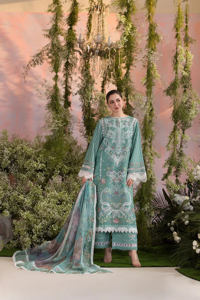 SOBIA NAZIR LUXURY EMBROIDERED CHIKANKARI LAWN - 3 PC UNSTITCHED