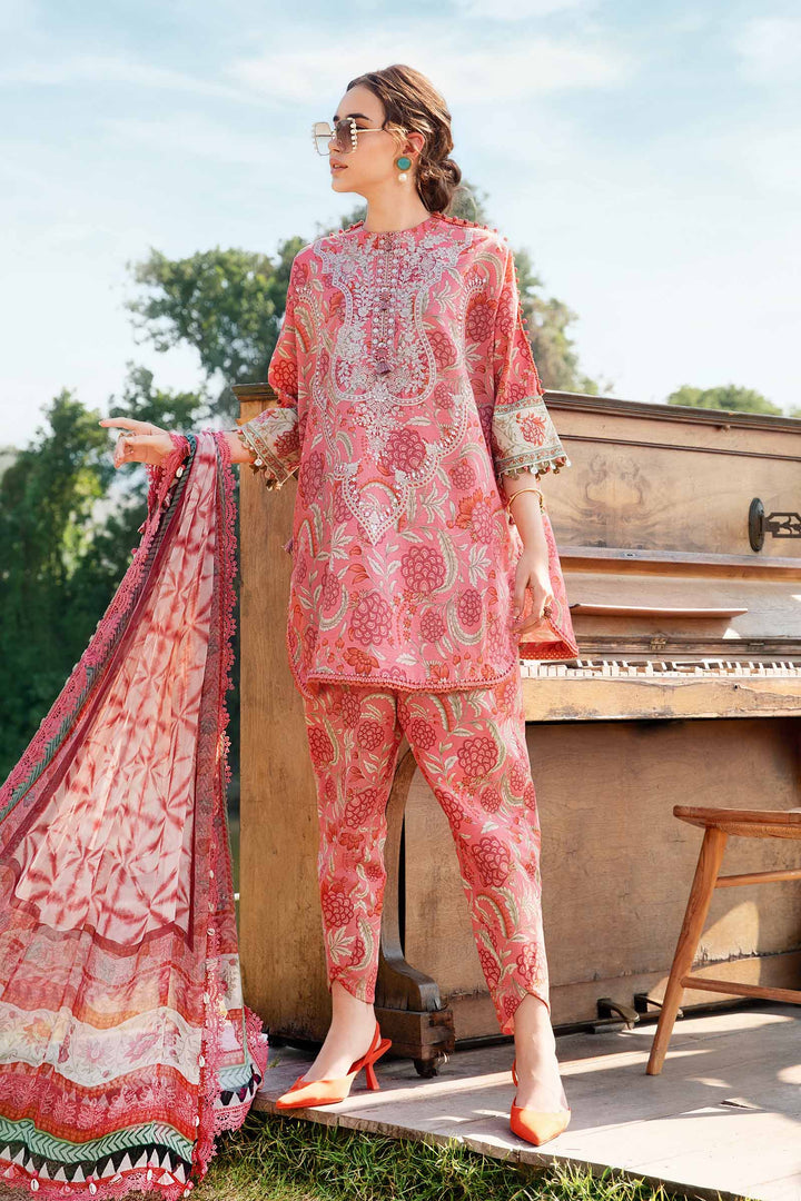MARIA B FORMALS PRINTED EMBROIDERED LAWN - 3 PC UNSTITCHED