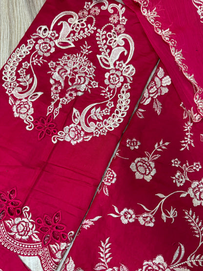 ZARA SHAHJAHAN EMBROIDERED LAWN - 3 PC UNSTITCHED