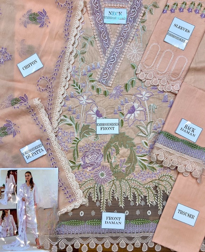 SABLE EMBROIDERED LAWN - 3 PC UNSTITCHED