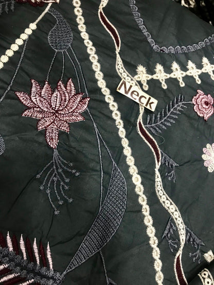 MARJJAN LUXURY EMBROIDERED LAWN - 3 PC UNSTITCHED