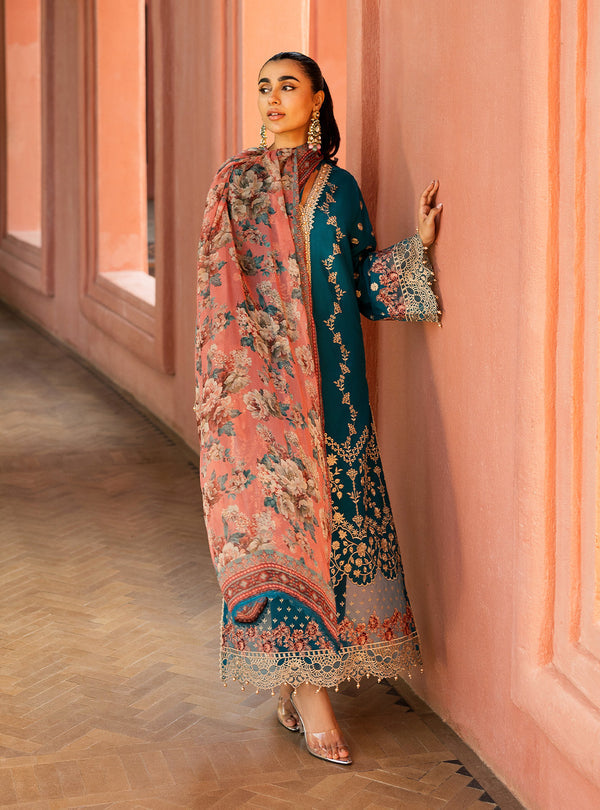 ZAINAB CHOTTANI EMBROIDERED LAWN - 3 PC UNSTITCHED