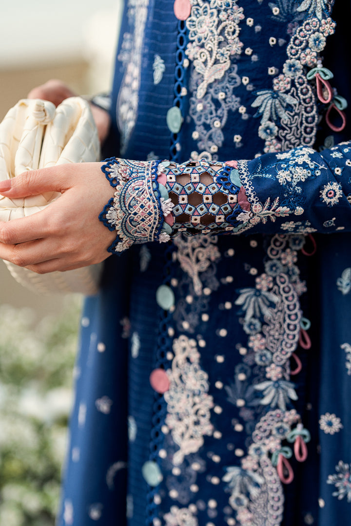 QALAMKAR LUXURY EMBROIDERED LAWN - 3 PC UNSTITCHED