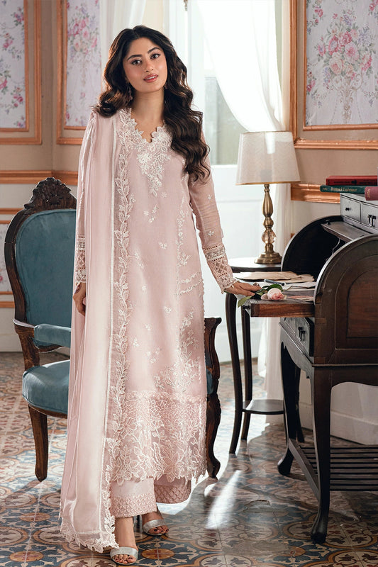 AZURE EMBROIDERED CHIFFON - 3 PC UNSTITCHED