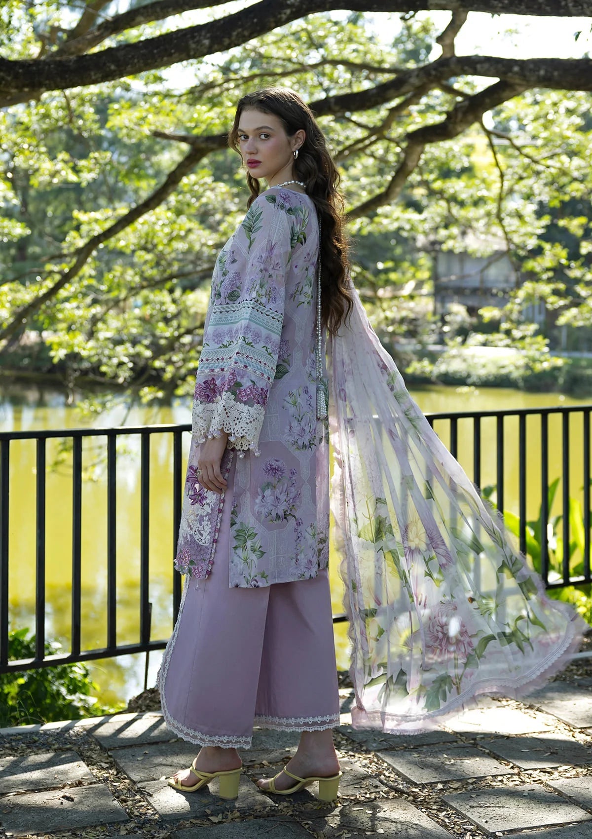ELAF PREMIUM PRINTED EMBROIDERED LAWN - 3 PC UNSTITCHED