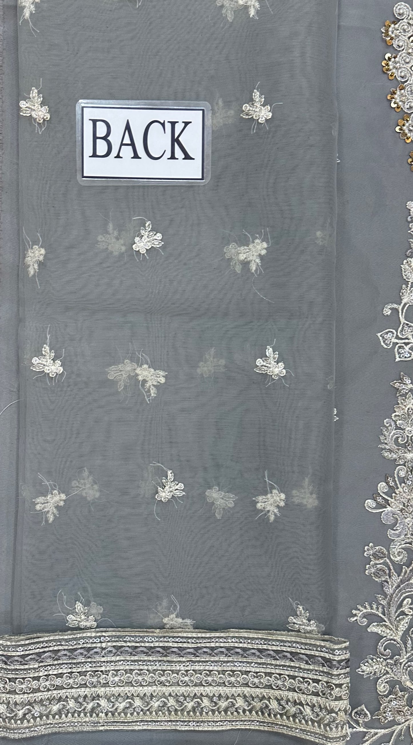 IMROZIA LUXURY EMBROIDERED ORGANZA - 3 PC UNSTITCHED