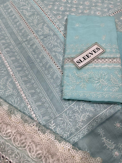 SOBIA NAZIR LUXURY EMBROIDERED LAWN - 3 PC UNSTITCHED