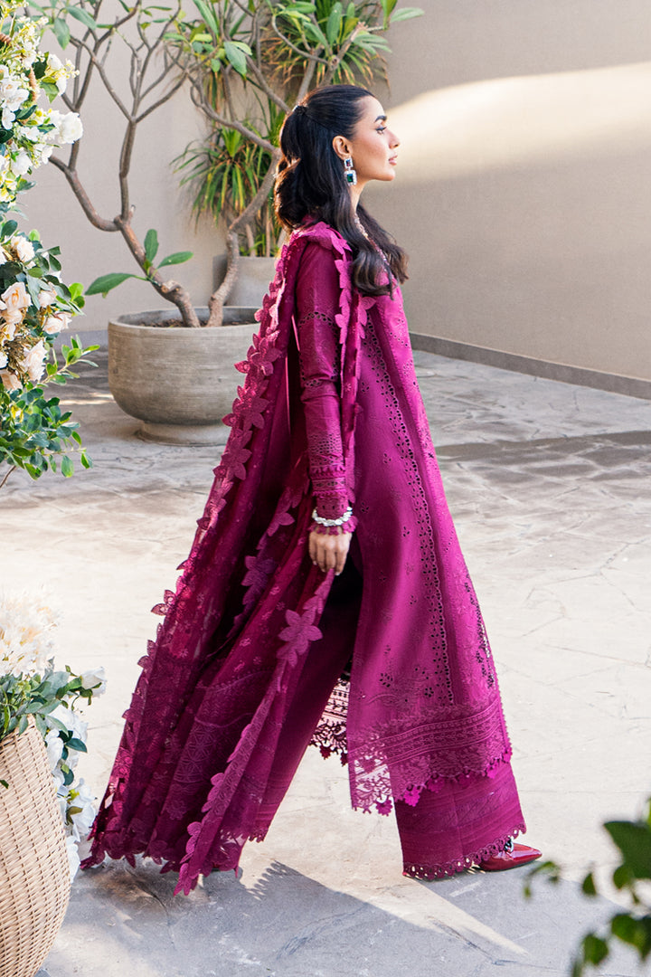 QALAMKAR EMBROIDERED CHIKANKARI LAWN - 3 PC UNSTITCHED