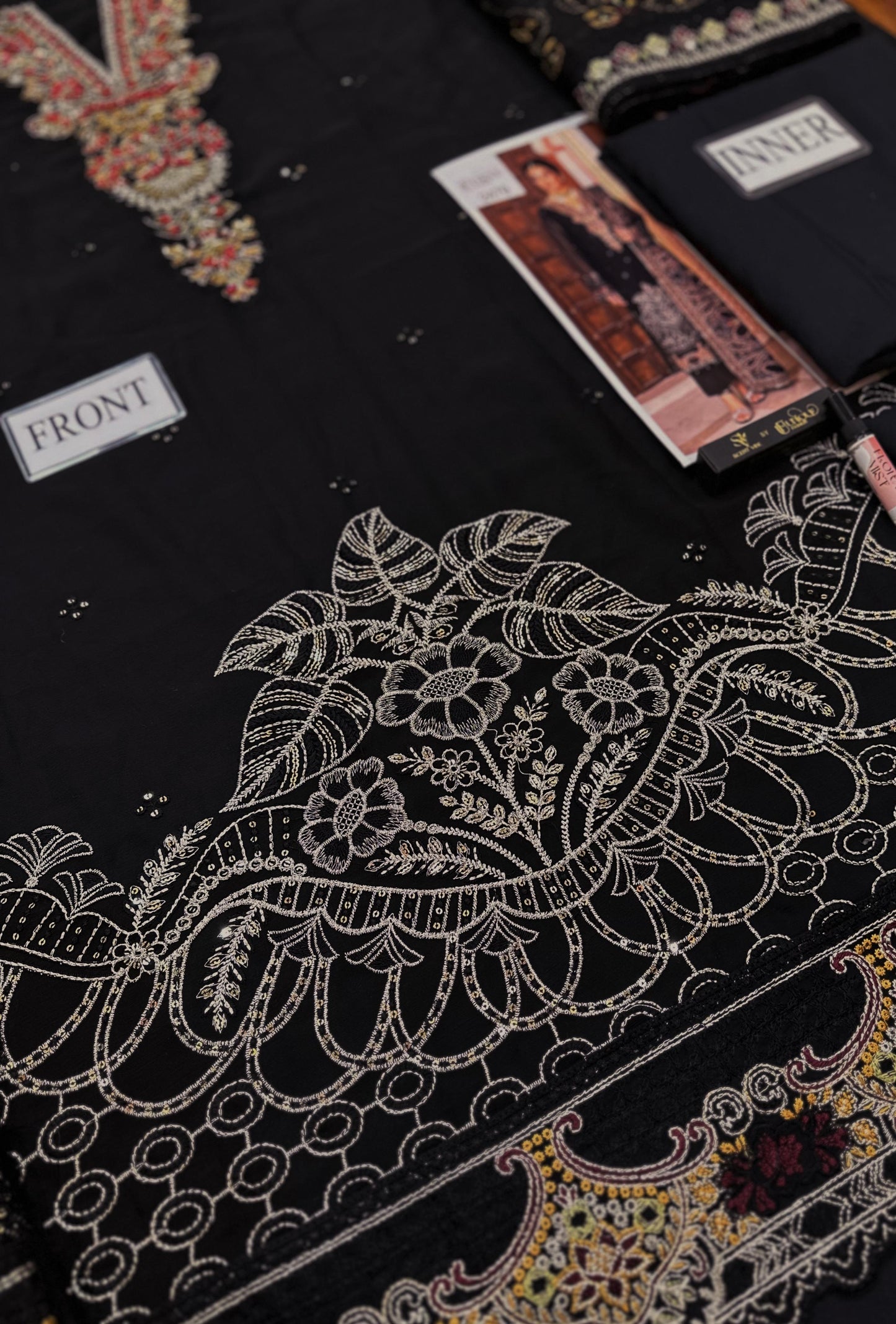 RAMSHA LUXURY EMBROIDERED CHIFFON - 3 PC UNSTITCHED