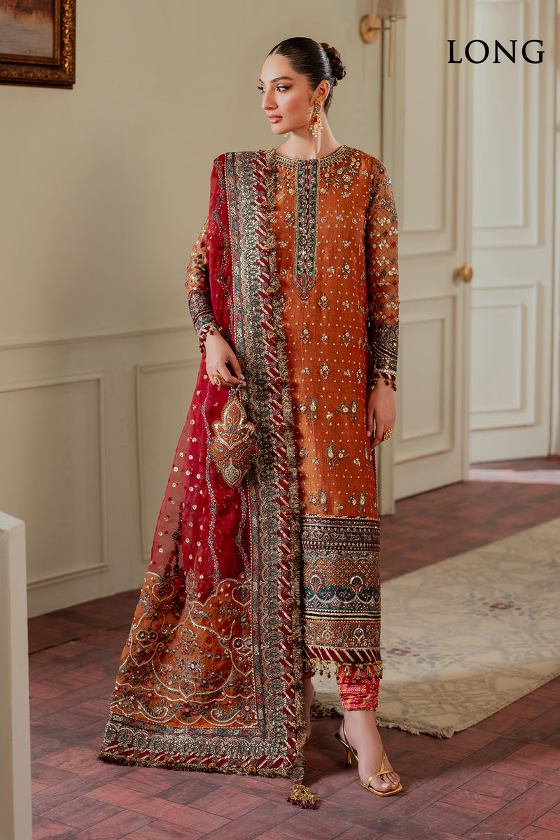 BAROQUE LUXURY EMBROIDERED CHIFFON - 3 PC UNSTITCHED SUIT