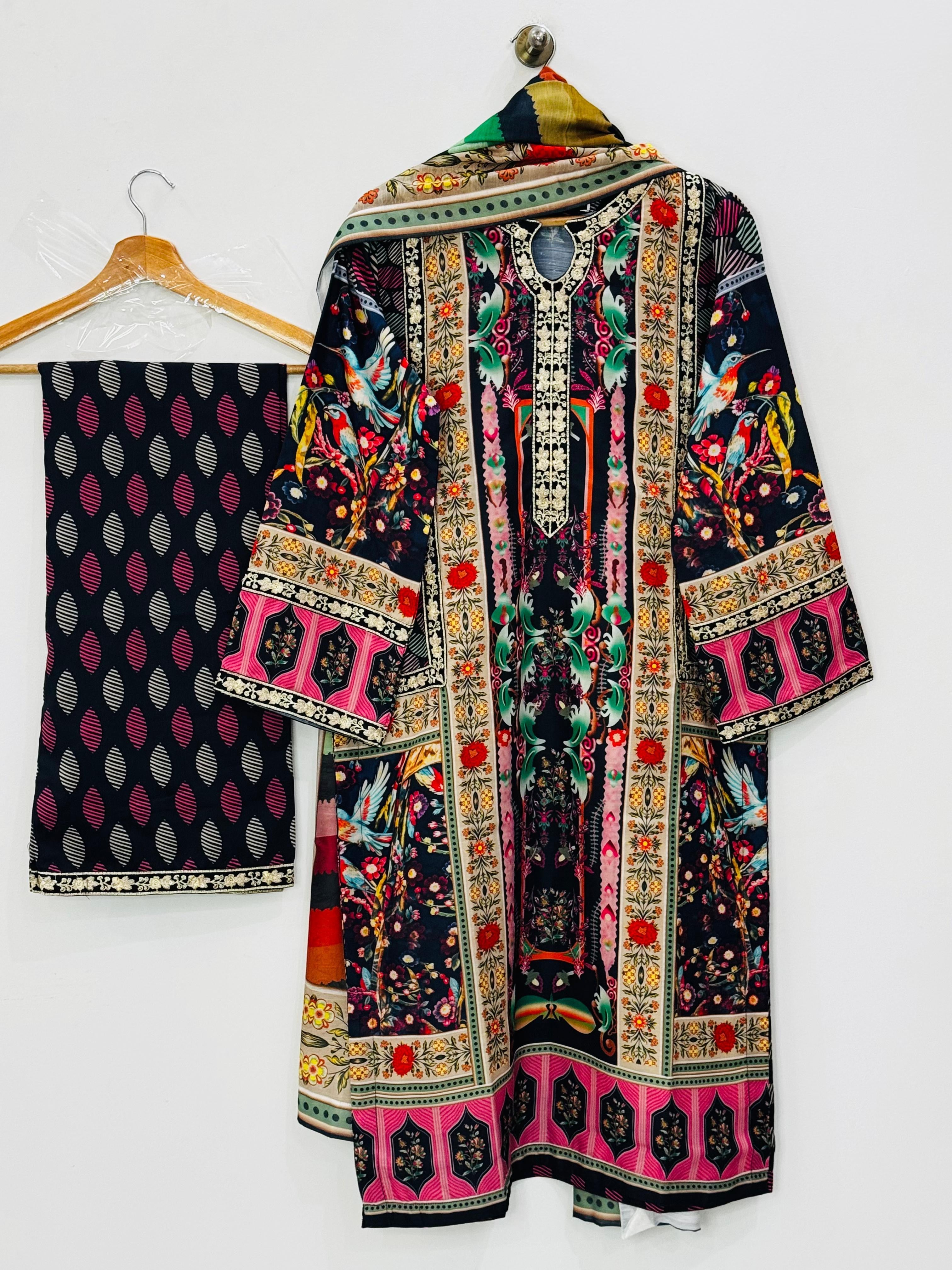 HOORAIN’S PRET DIGITAL PRINTED LAWN - 3 PC STITCHED