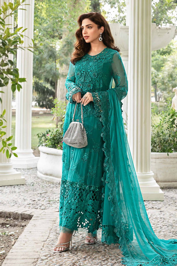 MARIA B LUXURY WEDDING EMBROIDERED CHIFFON - 3 PC UNSTITCHED