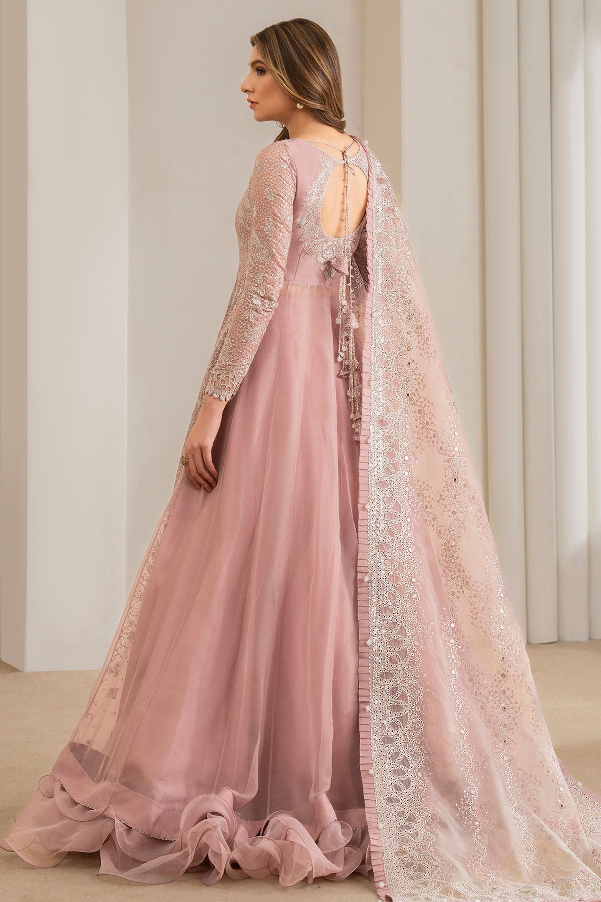 JAZMIN LUXURY EMBROIDERED CHIFFON MAXI - 3 PC UNSTITCHED