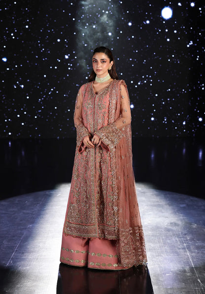 ELAF BAREEZE NET HAND EMBELLISHED & EMBROIDERED 3 PC UNSTITCHED