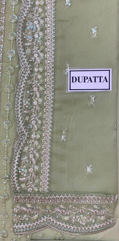 GULAAL LUXURY EMBROIDERED CHIFFON - 3 PC UNSTITCHED