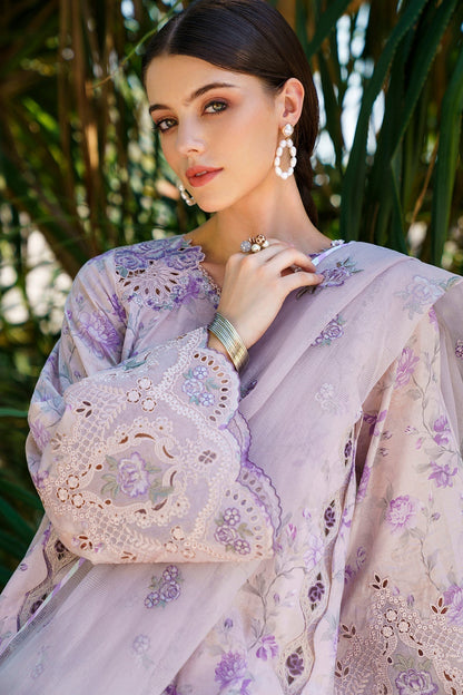 BAROQUE EMBROIDERED LAWN - 3 PC UNSTITCHED