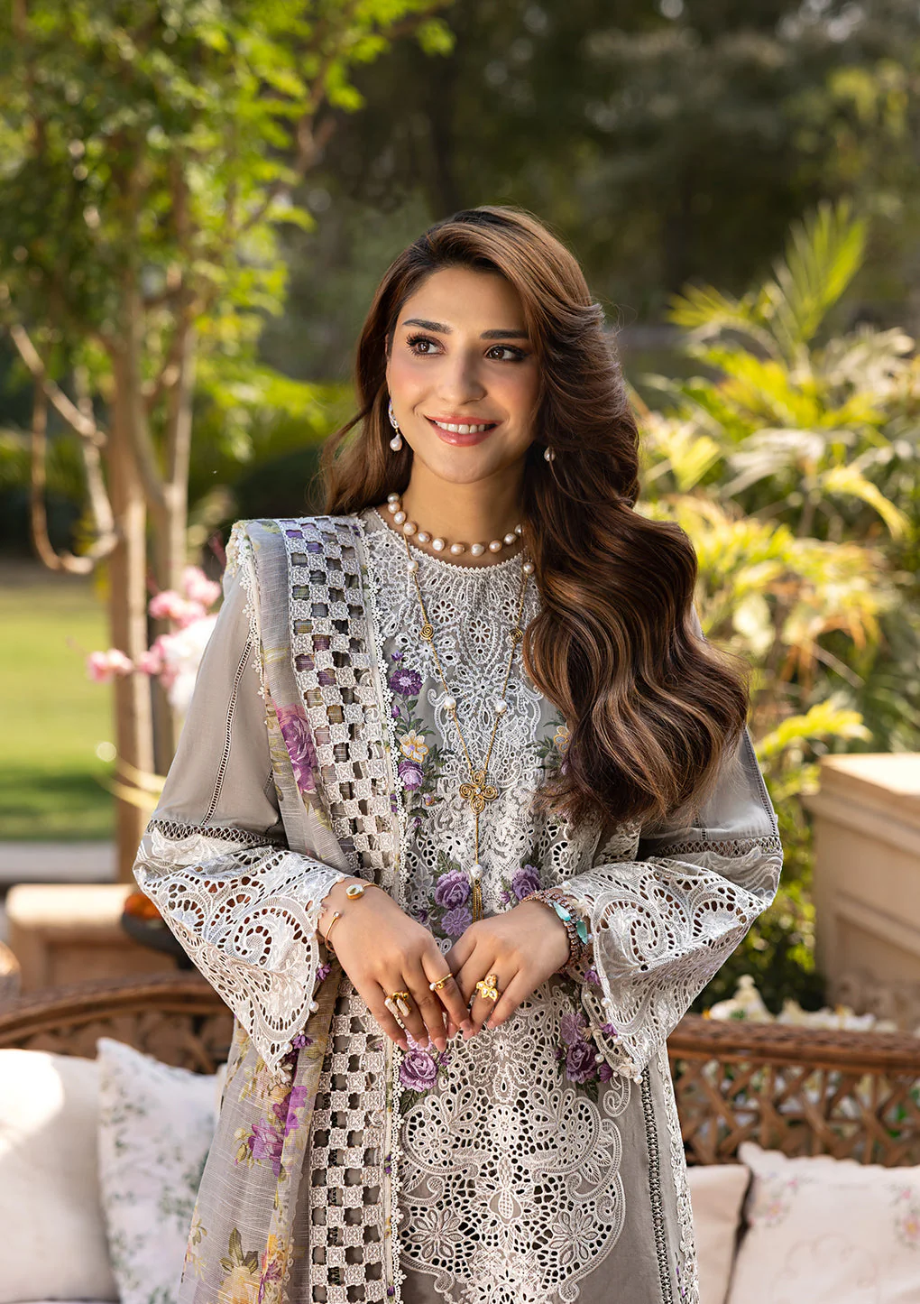 ELAF PREMIUM LAWN EMBROIDERED - 3 PC UNSTITCHED