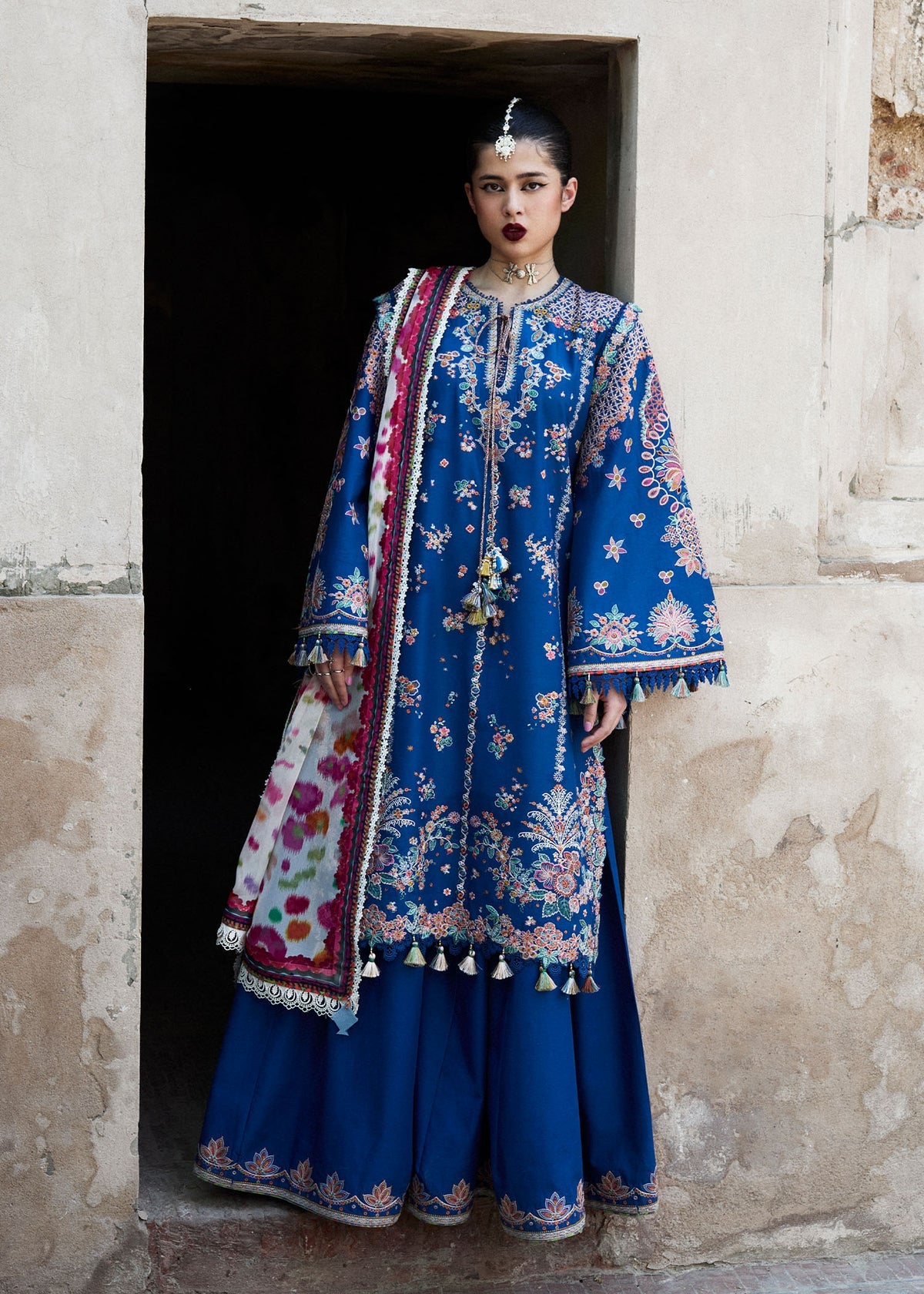HUSSAIN REHAR LUXURY EMBROIDERED LAWN - 3 PC UNSTITCHED