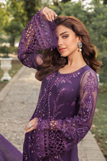 MARIA B LUXURY WEDDING EMBROIDERED CHIFFON - 3 PC UNSTITCHED