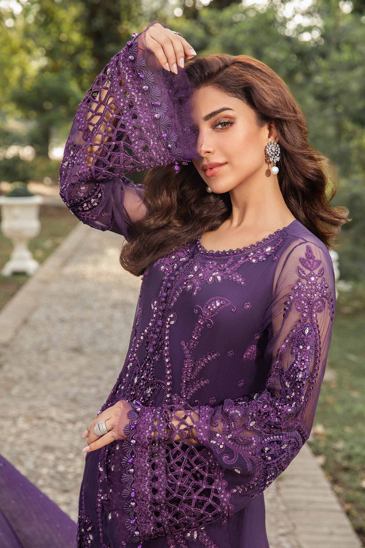 MARIA B LUXURY WEDDING EMBROIDERED CHIFFON - 3 PC UNSTITCHED