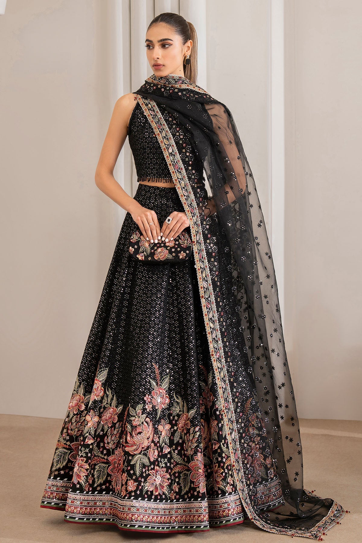 JAZMIN LUXURY EMBROIDERED ORGANZA MAXI - 3 PC UNSTITCHED