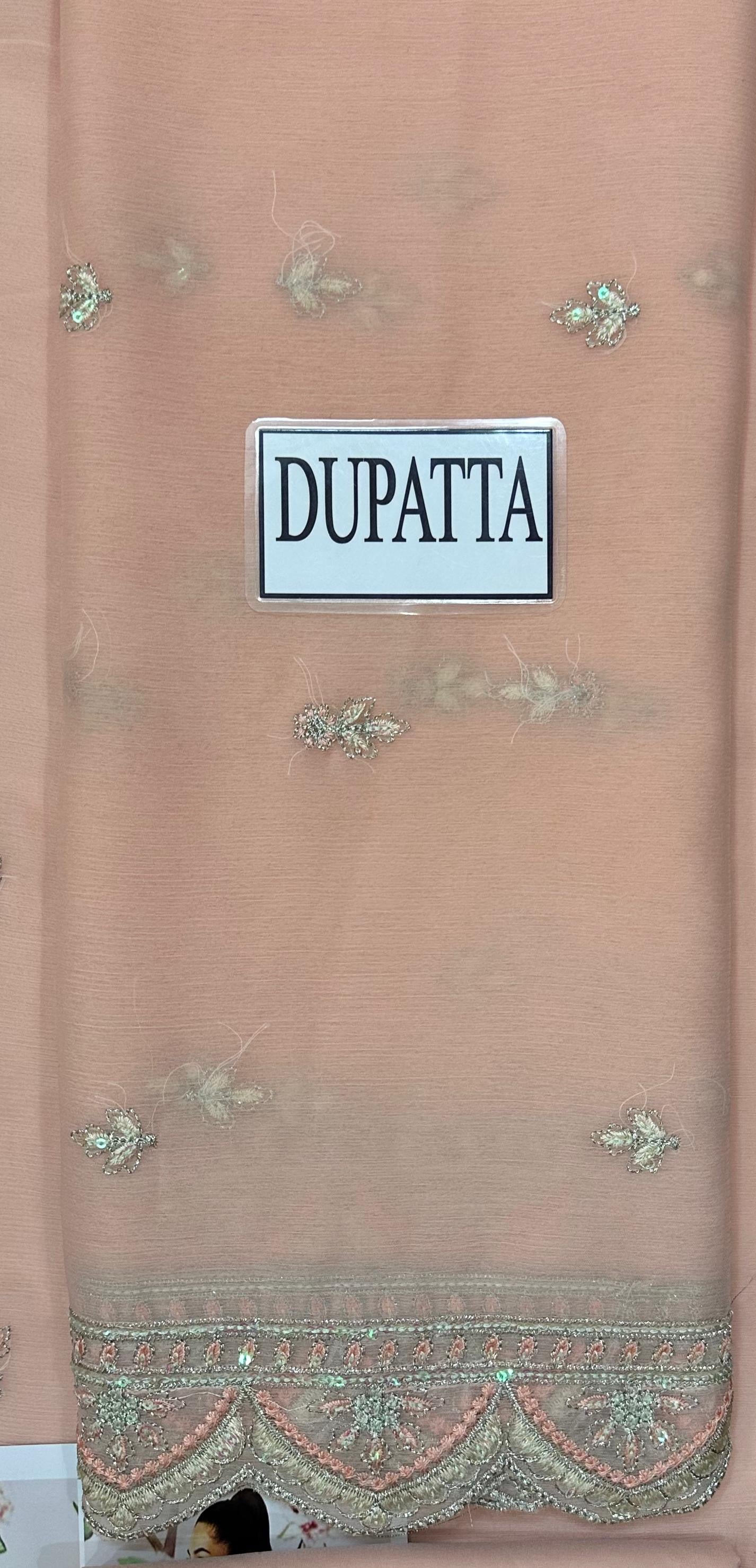 GULAAL EMBROIDERED CHIFFON - 3 PC UNSTITCHED