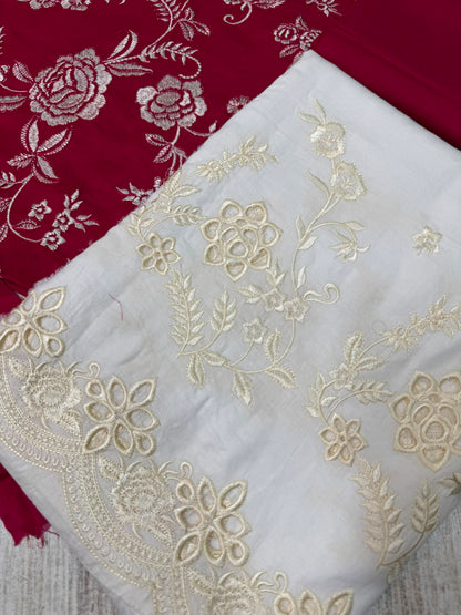 ZARA SHAHJAHAN EMBROIDERED LAWN - 3 PC UNSTITCHED
