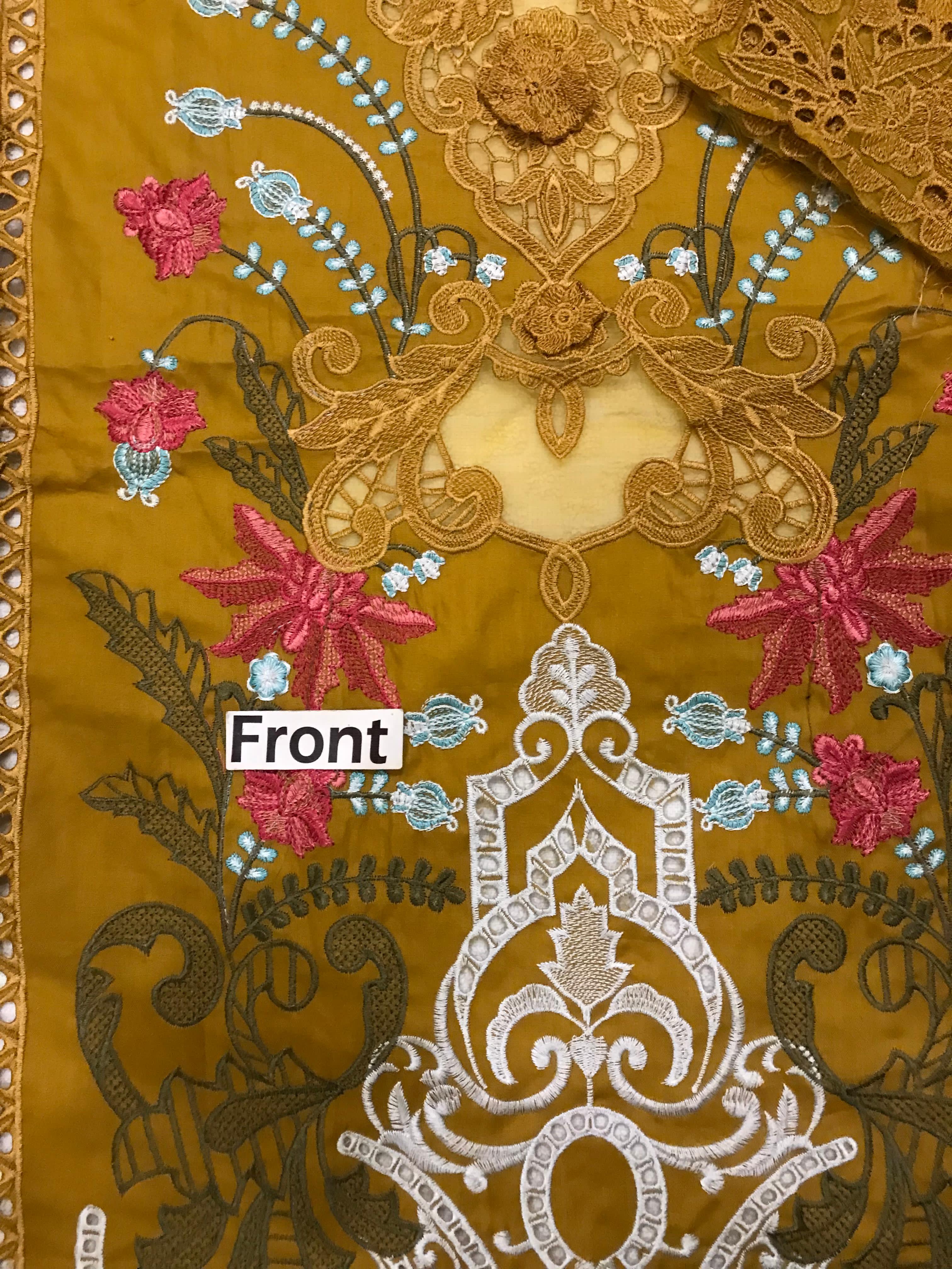 MARIA B LUXURY EMBROIDERED LAWN - 3 PC UNSTITCHED