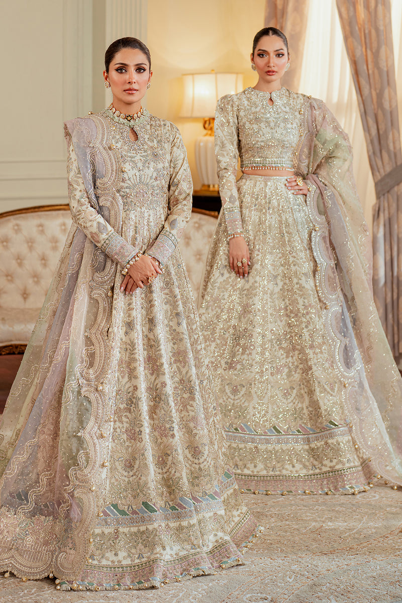 BAROQUE CHANTELLE LUXURY EMBROIDERED NET - 3 PC UNSTITCHED