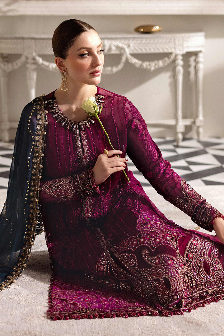 MARIA B LUXURY EMBROIDERED CHIFFON - 3 PC UNSTITCHED