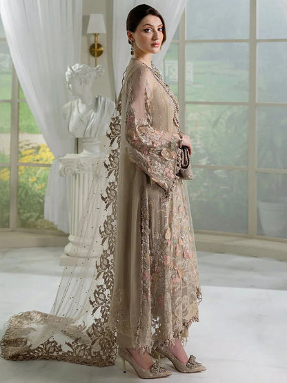 MARIA B LUXURY EMBROIDERED LAWN - 3 PC UNSTITCHED