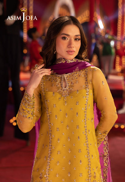ASIM JOFA EMBROIDERED ORGANZA - 3 PC UNSTITCHED