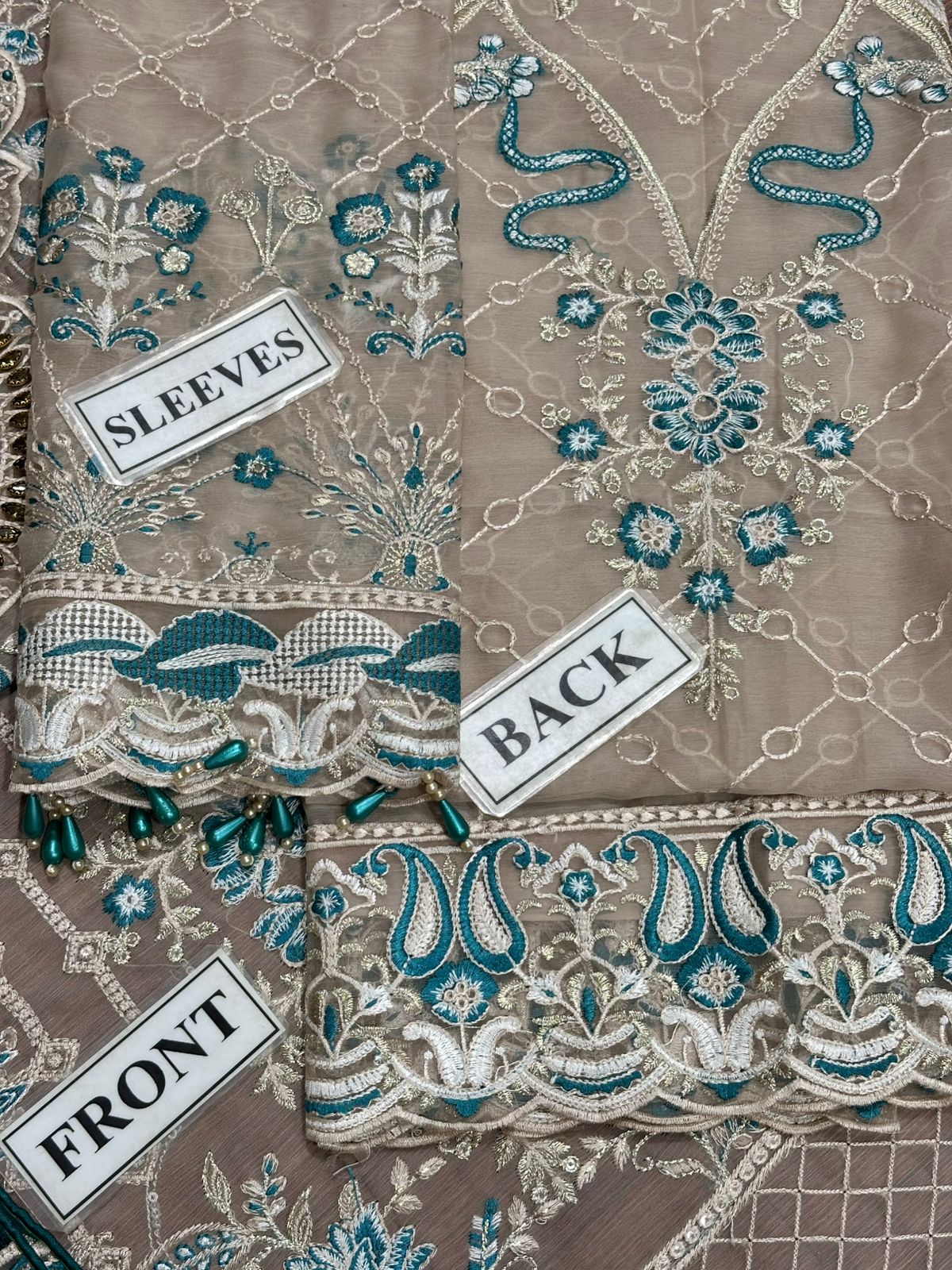 RAMSHA EMBROIDERED CHIFFON - 3 PC UNSTITCHED