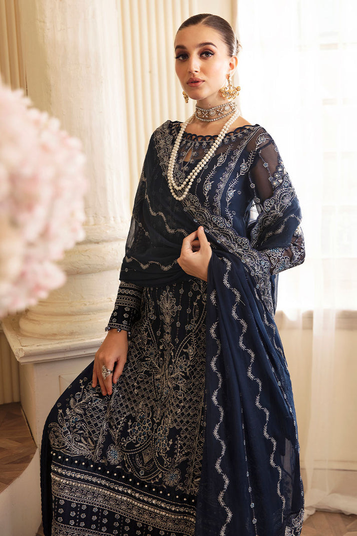 GULAAL LUXURY WEDDING EMBROIDERED CHIFFON - 3 PC UNSTITCHED