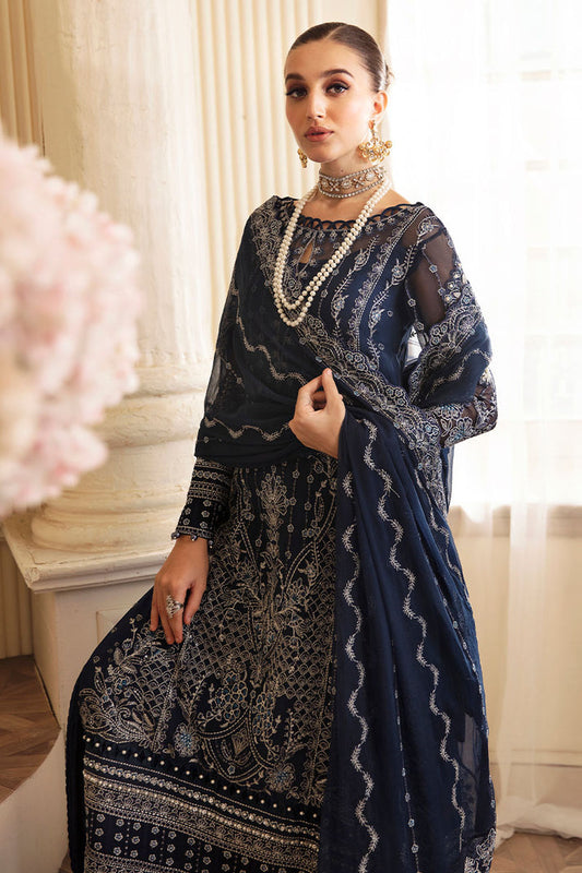 GULAAL LUXURY WEDDING EMBROIDERED CHIFFON - 3 PC UNSTITCHED