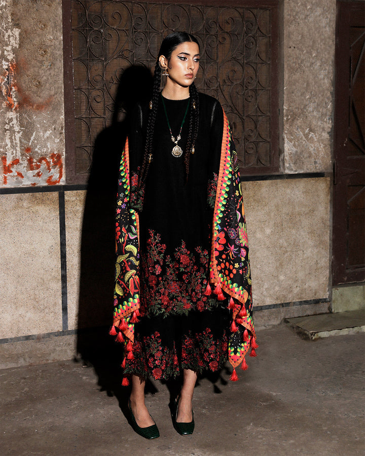 JUGNU EMBROIDERED CHIKANKARI LAWN - 3 PC UNSTITCHED
